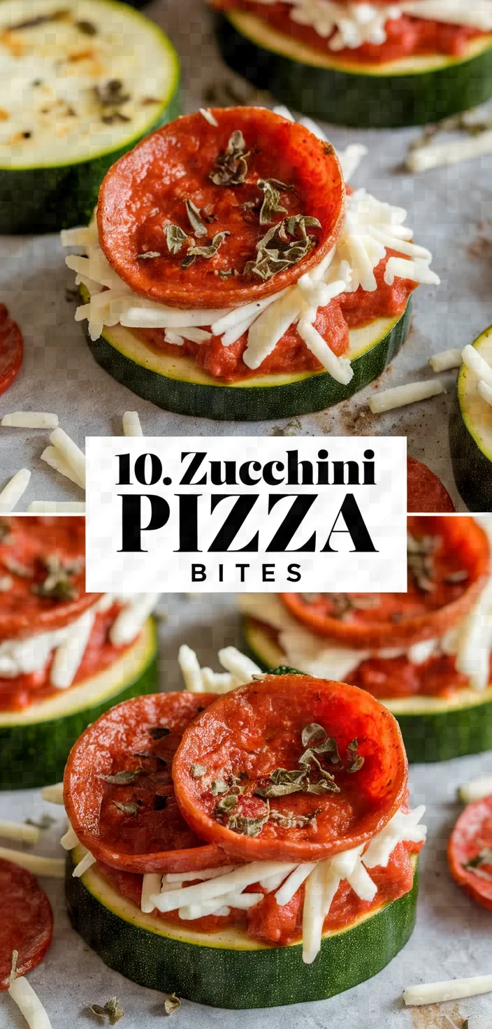 10. Zucchini Pizza Bites