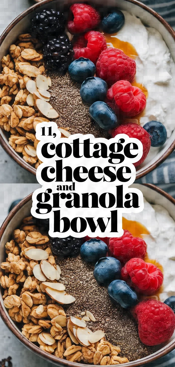 11. Cottage Cheese and Granola Bowl