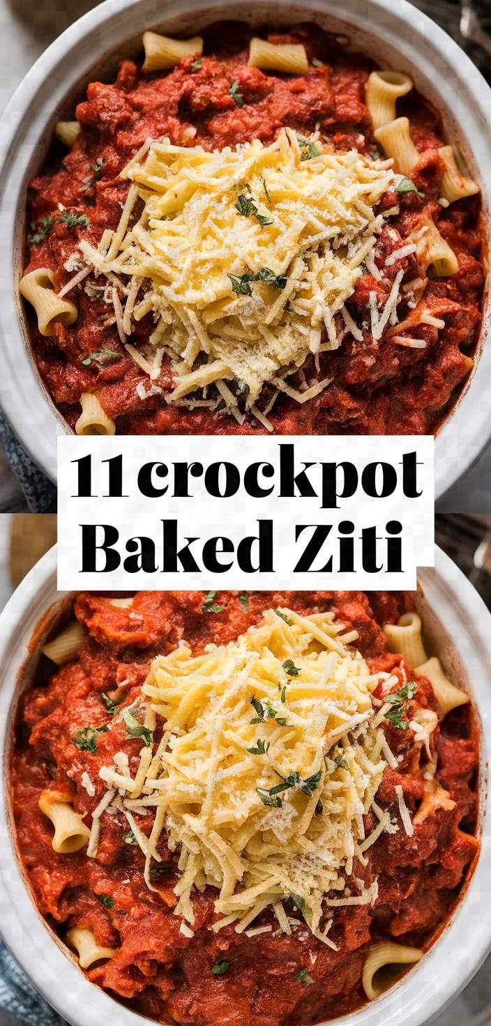 11. Crockpot Baked Ziti