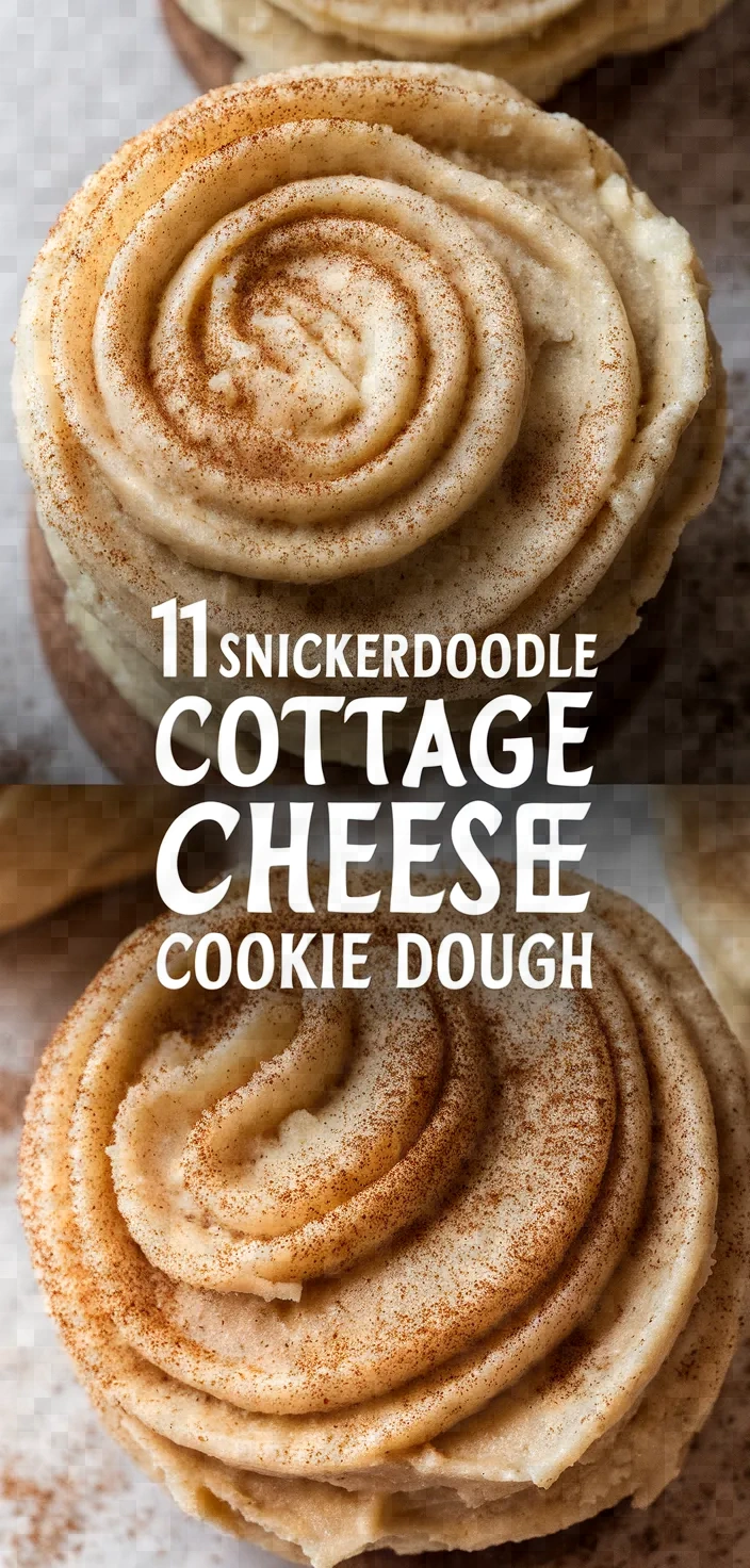 11. Snickerdoodle Cottage Cheese Cookie Dough