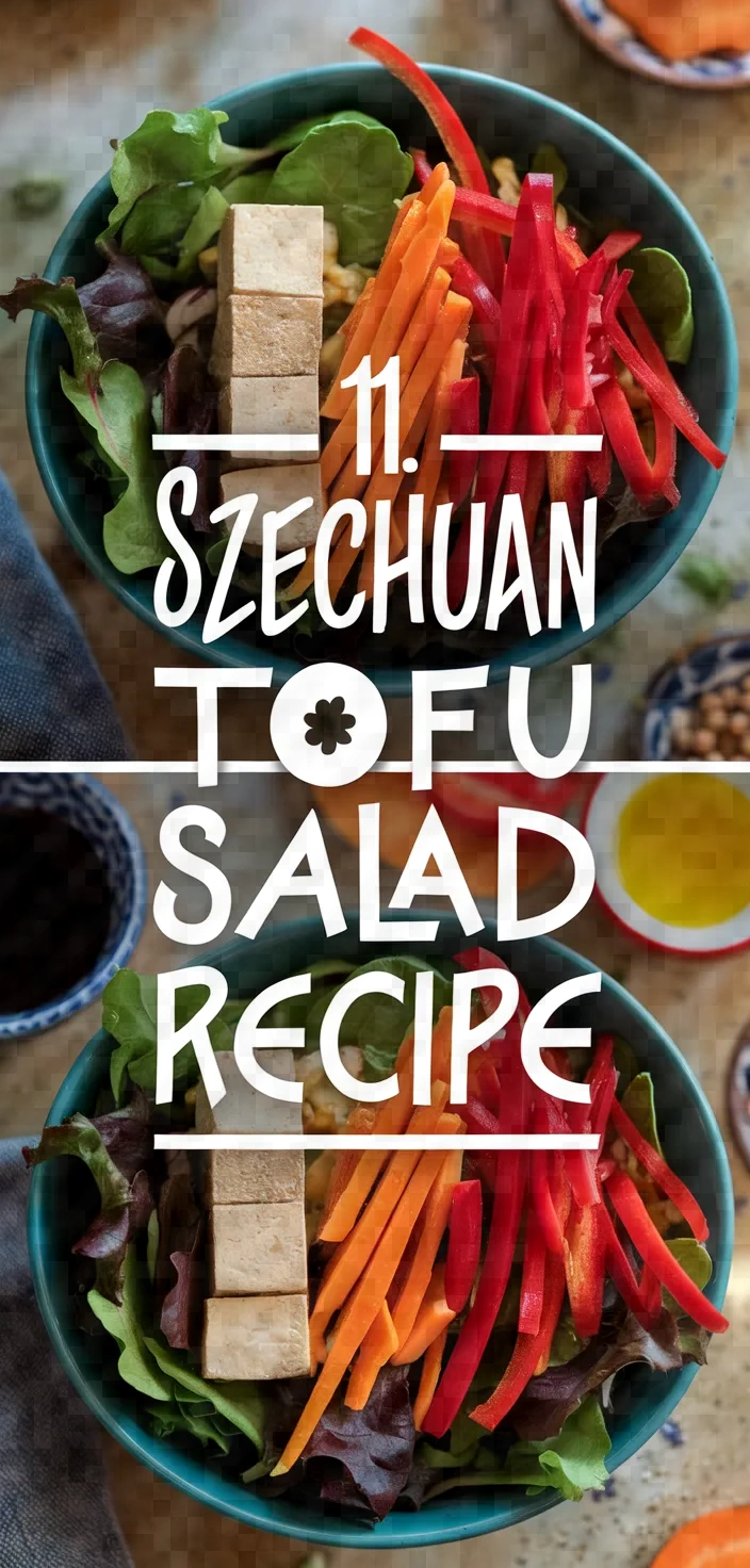 11. Szechuan Tofu Salad Bowl Recipe