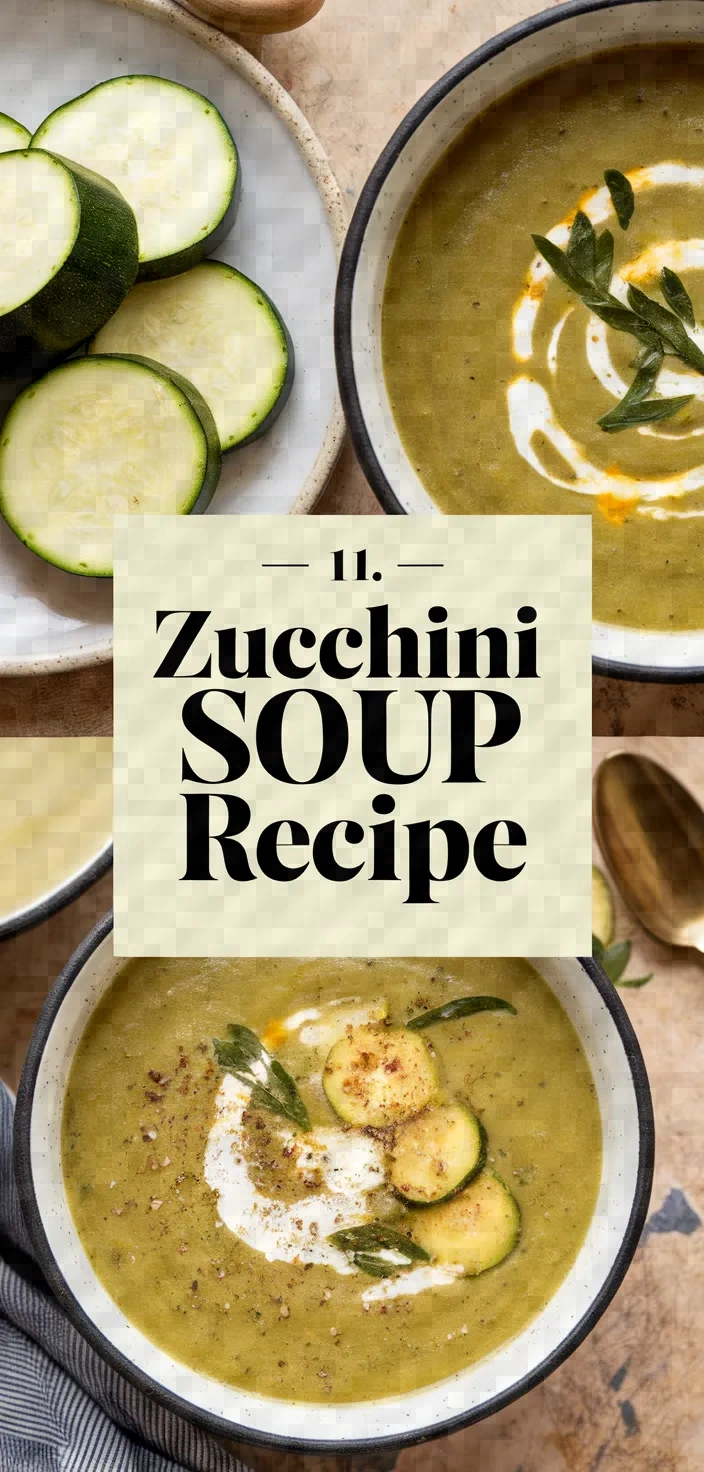 11. Zucchini Soup Recipe