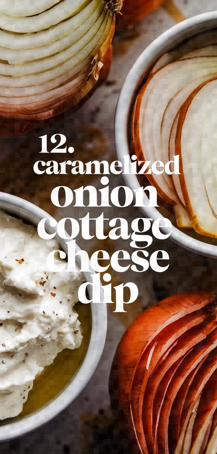 12. Caramelized Onion Cottage Cheese Dip