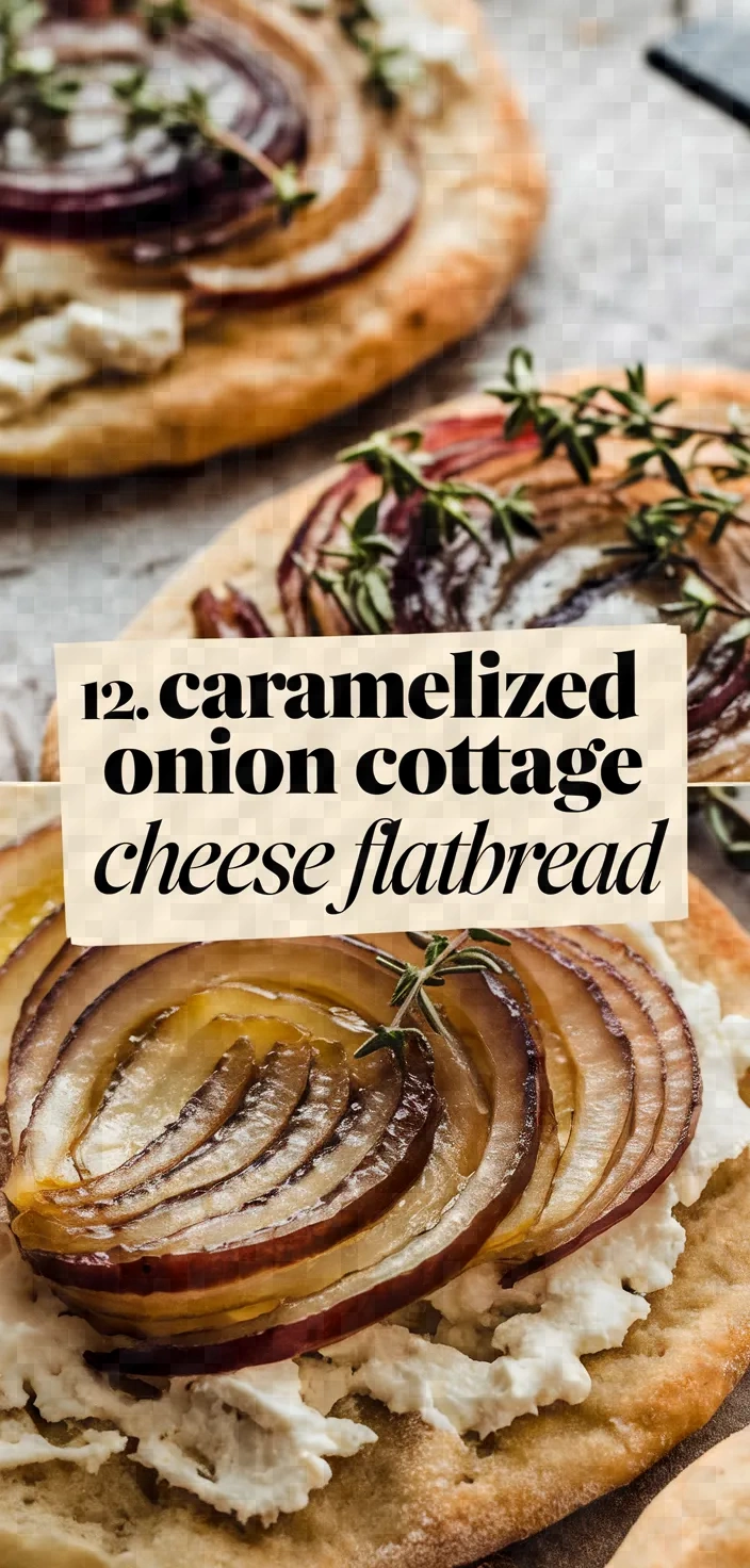 12. Caramelized Onion Cottage Cheese Flatbread