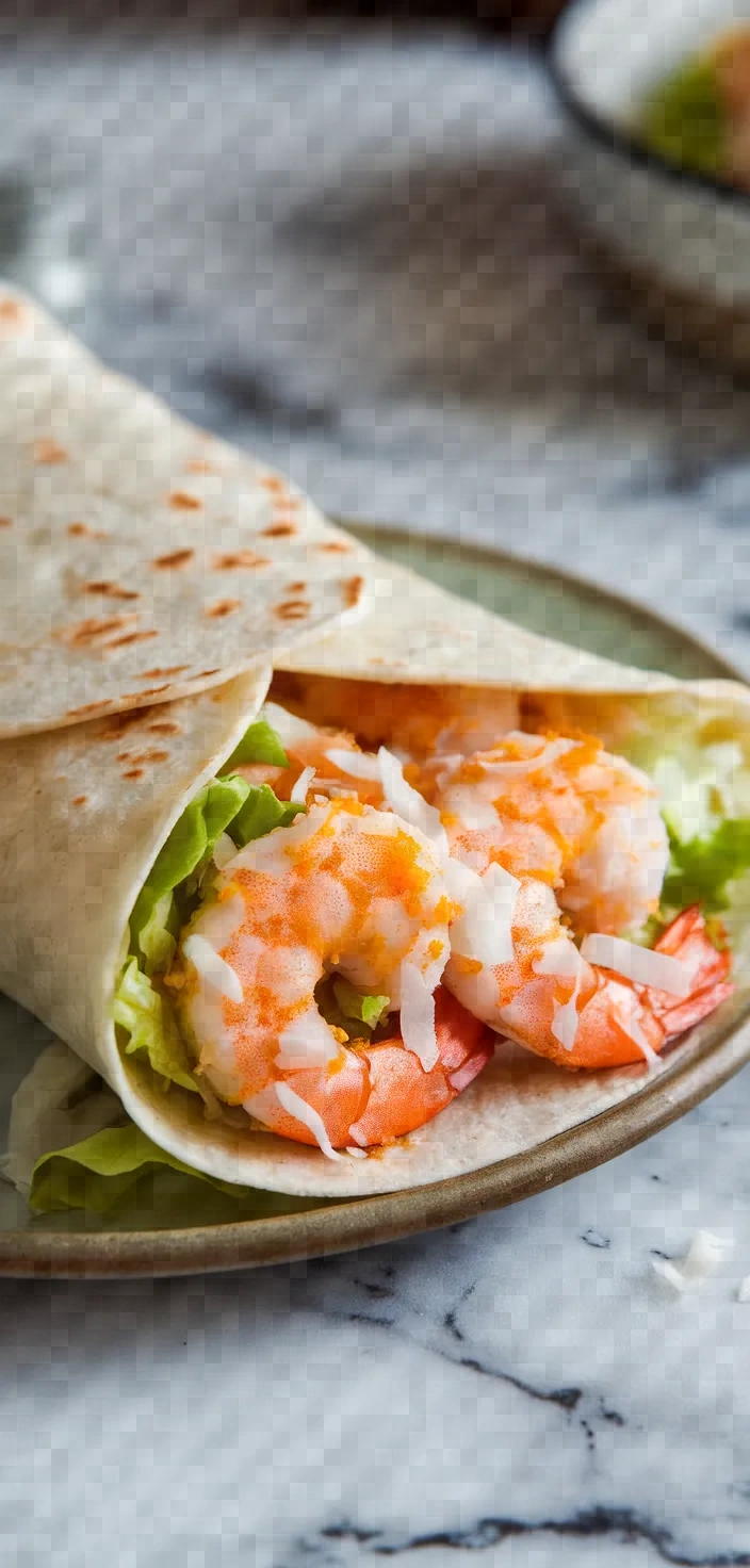 12. Coconut Shrimp Tortilla Wrap Recipe