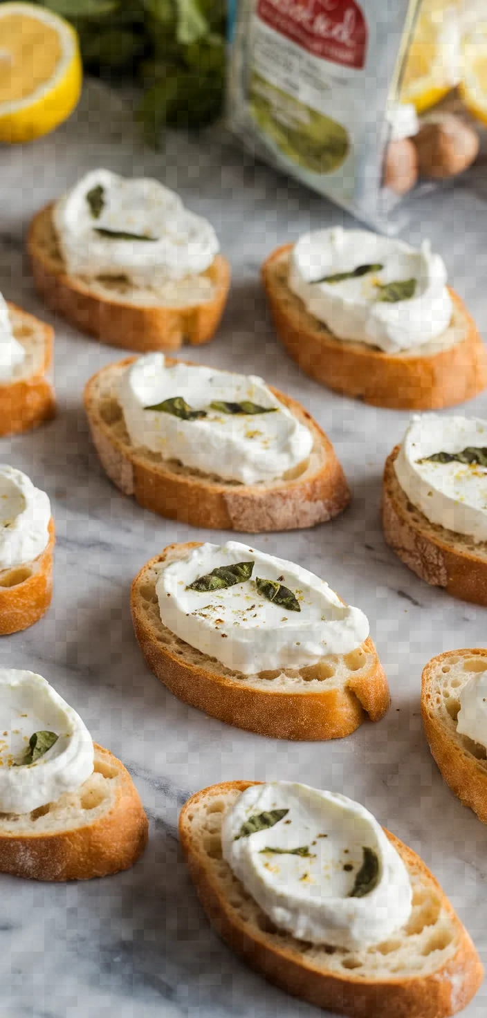 12. Easter Appetizers Lemon Ricotta Bruschetta