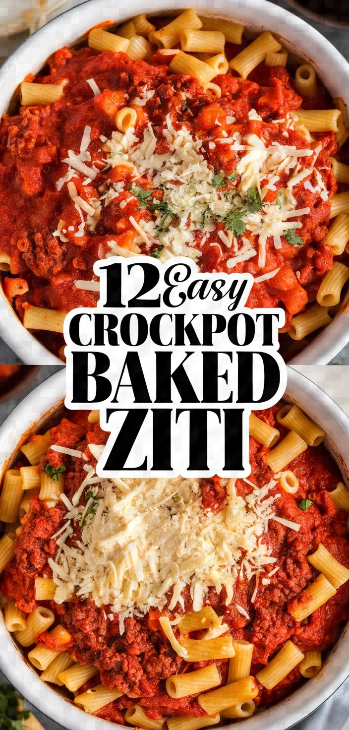 12. Easy Crockpot Baked Ziti