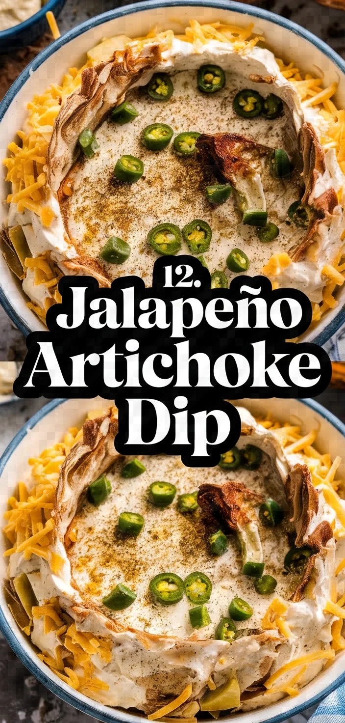 12. Jalapeño Artichoke Dip