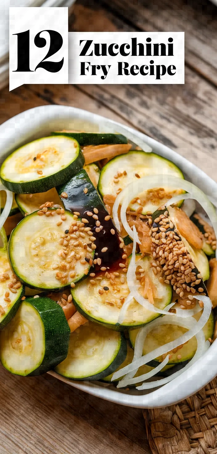 12. Zucchini Stir Fry Recipe