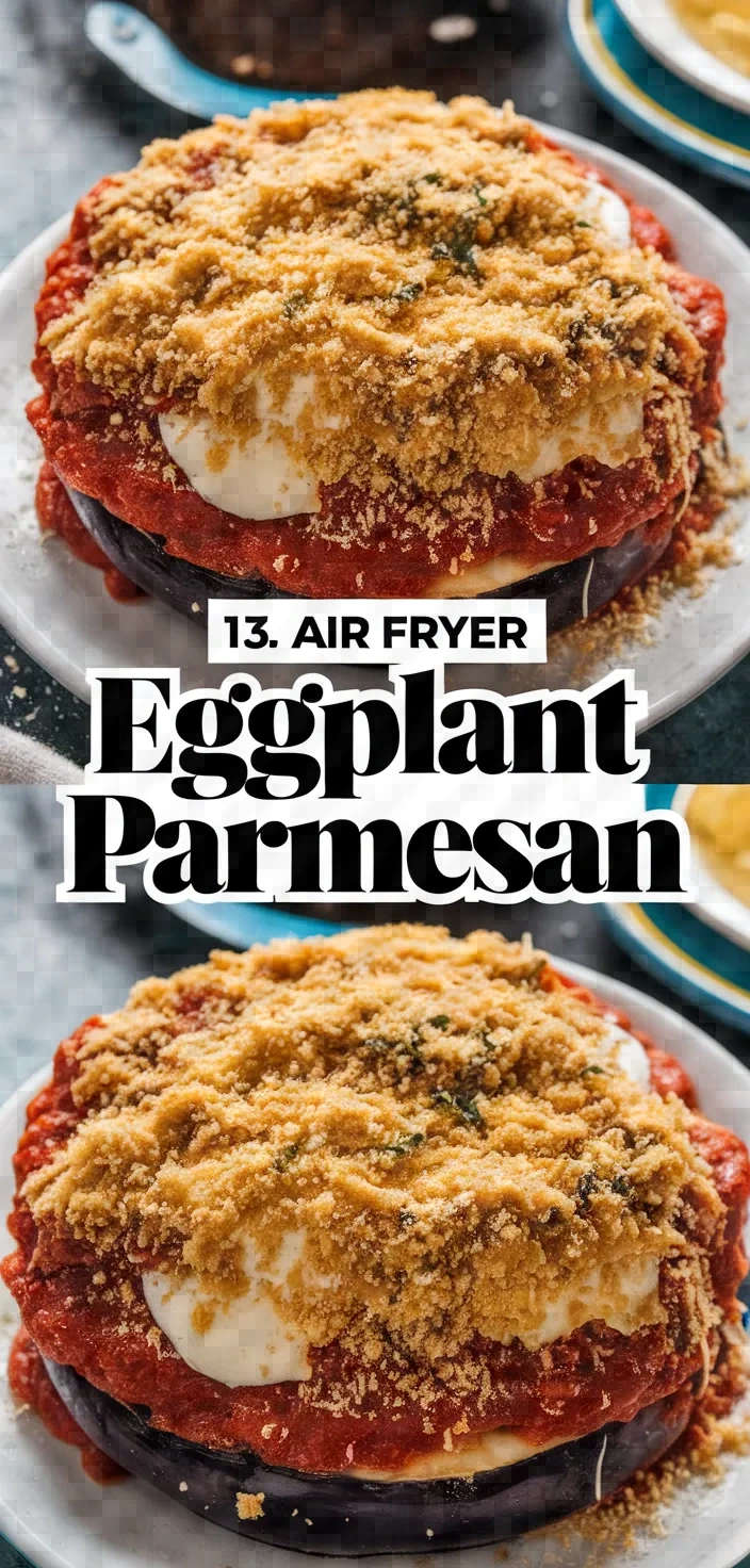 13. Air Fryer Eggplant Parmesan