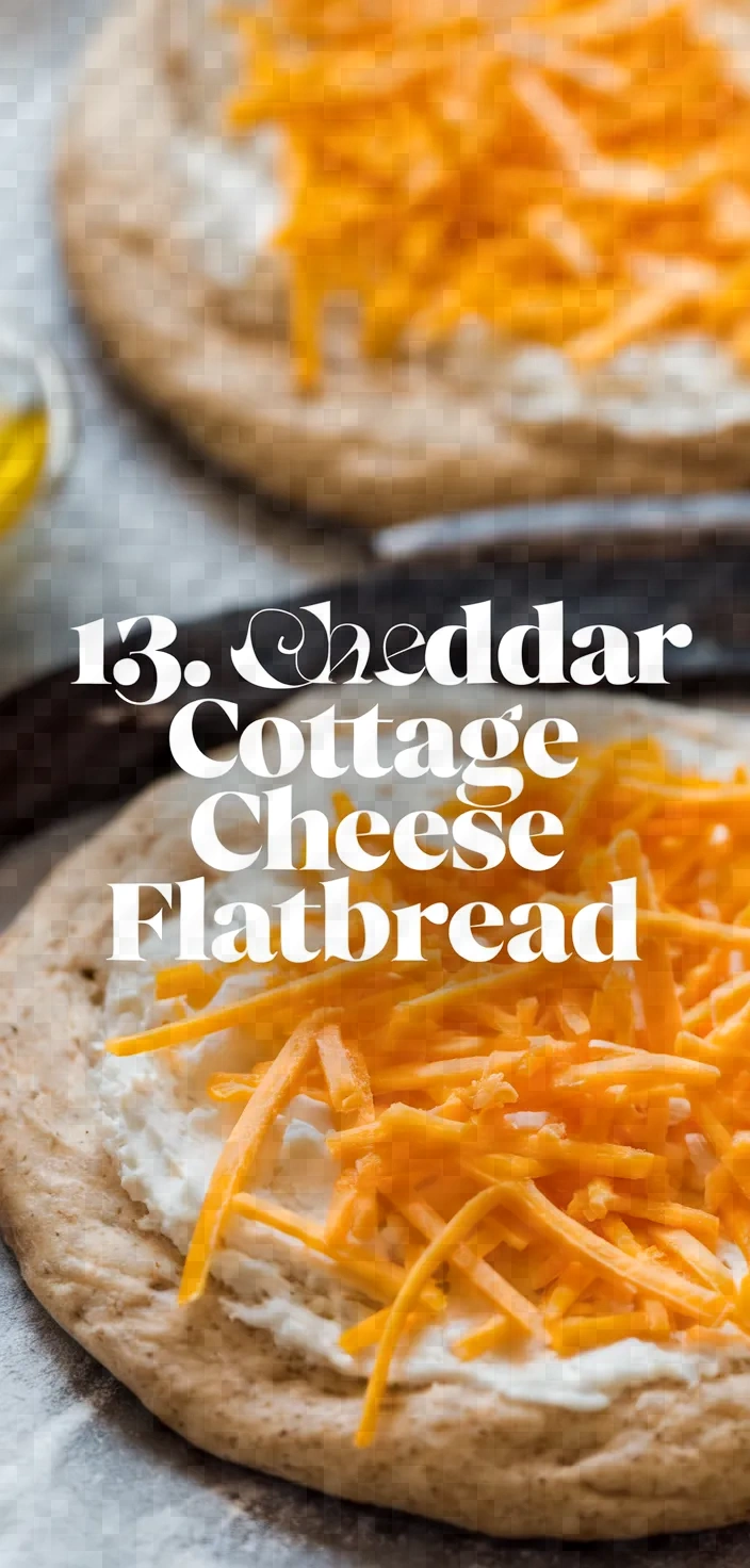 13. Cheddar Cottage Cheese Flatbread