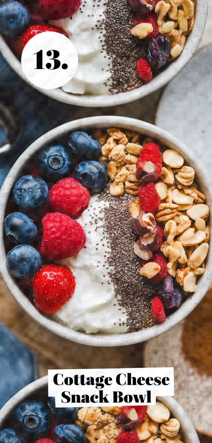 13. Cottage Cheese Snack Bowl