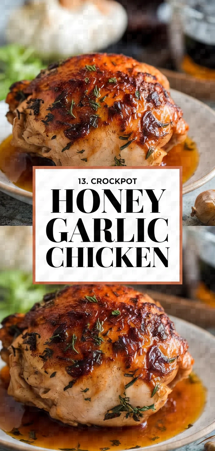 13. Crockpot Honey Garlic Chicken