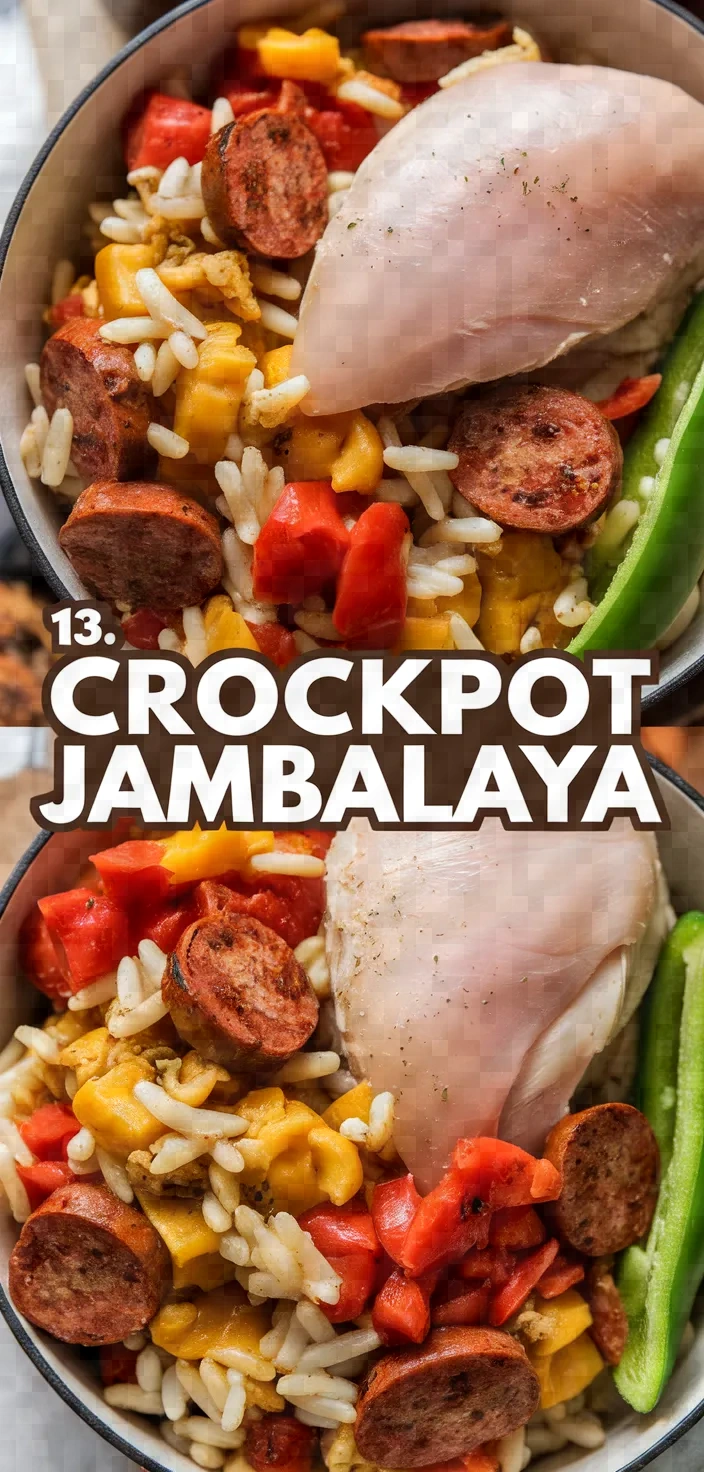 13. Crockpot Jambalaya