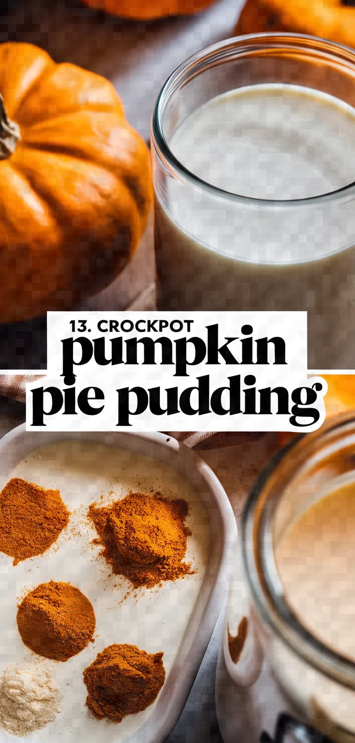 13. Crockpot Pumpkin Pie Pudding