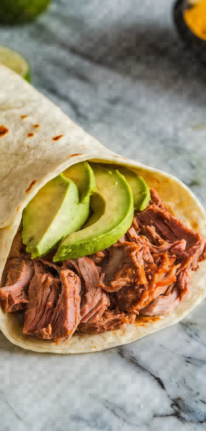 13. Cuban Mojo Pork Tortilla Wrap Recipe