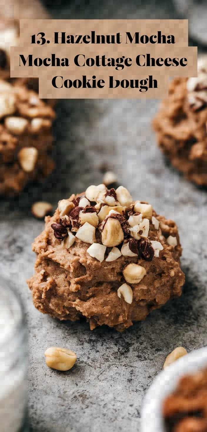 13. Hazelnut Mocha Cottage Cheese Cookie Dough