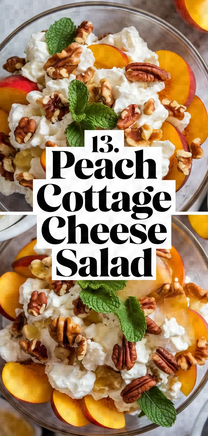 13. Peach Cottage Cheese Salad