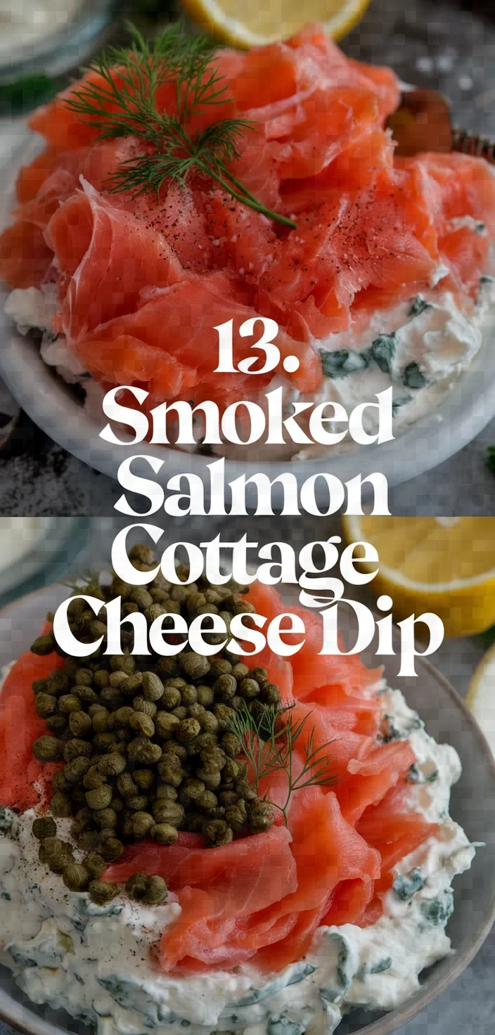 13. Smoked Salmon Cottage Cheese Dip