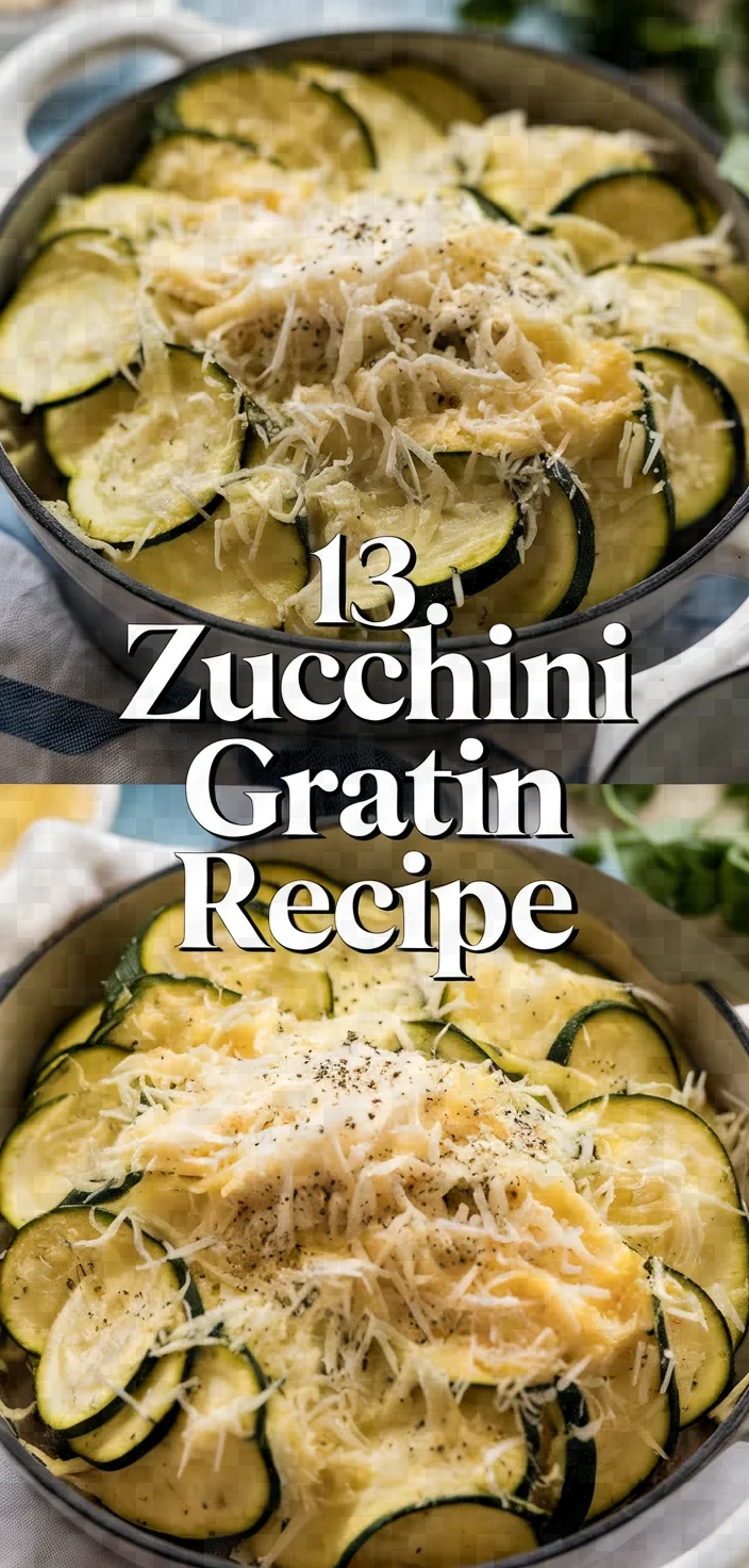 13. Zucchini Gratin Recipe