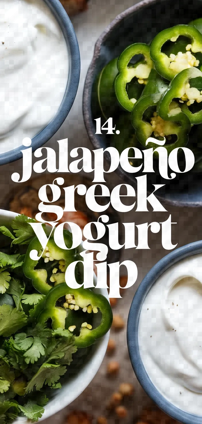 14. Jalapeño Greek Yogurt Dip