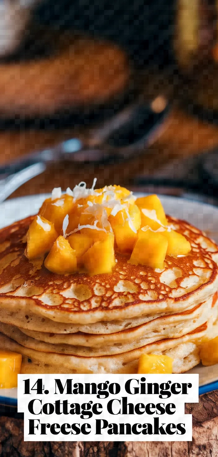 14. Mango Ginger Cottage Cheese Pancakes