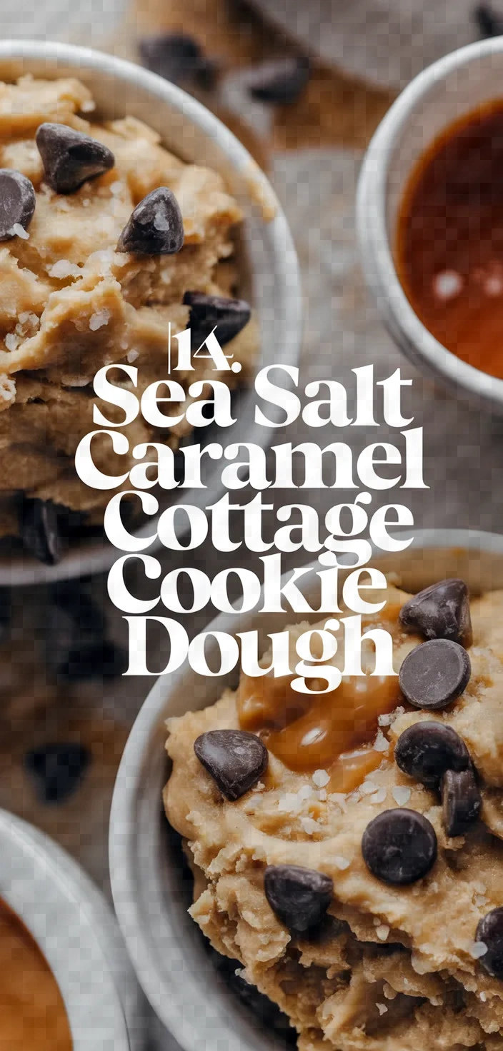 14. Sea Salt Caramel Cottage Cheese Cookie Dough