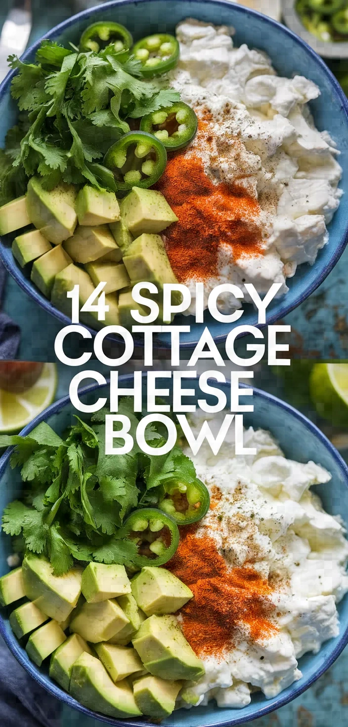 14. Spicy Cottage Cheese Bowl