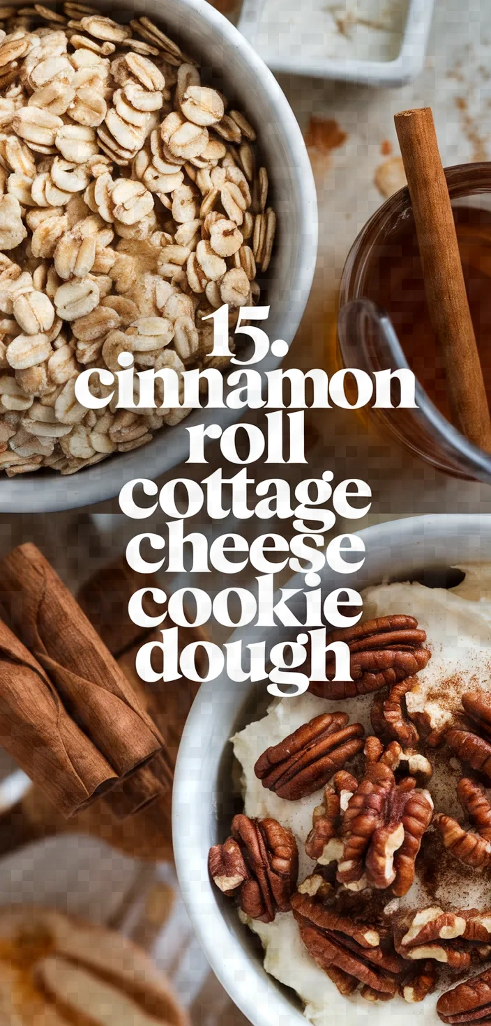 15. Cinnamon Roll Cottage Cheese Cookie Dough