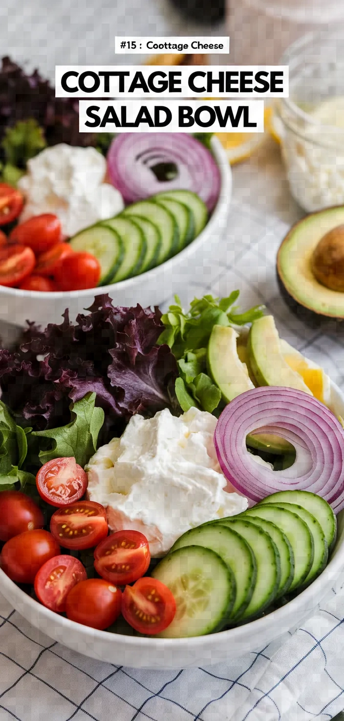 15. Cottage Cheese Salad Bowl