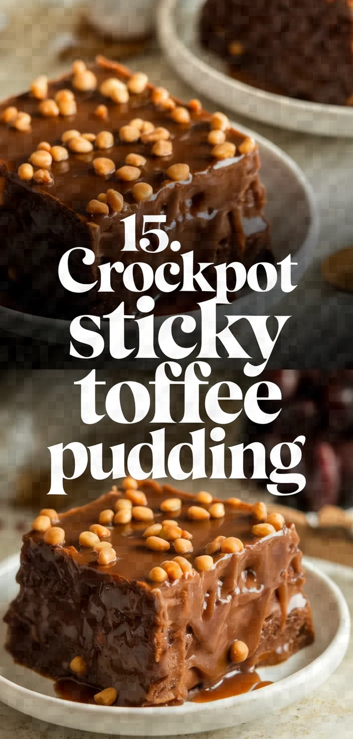 15. Crockpot Sticky Toffee Pudding