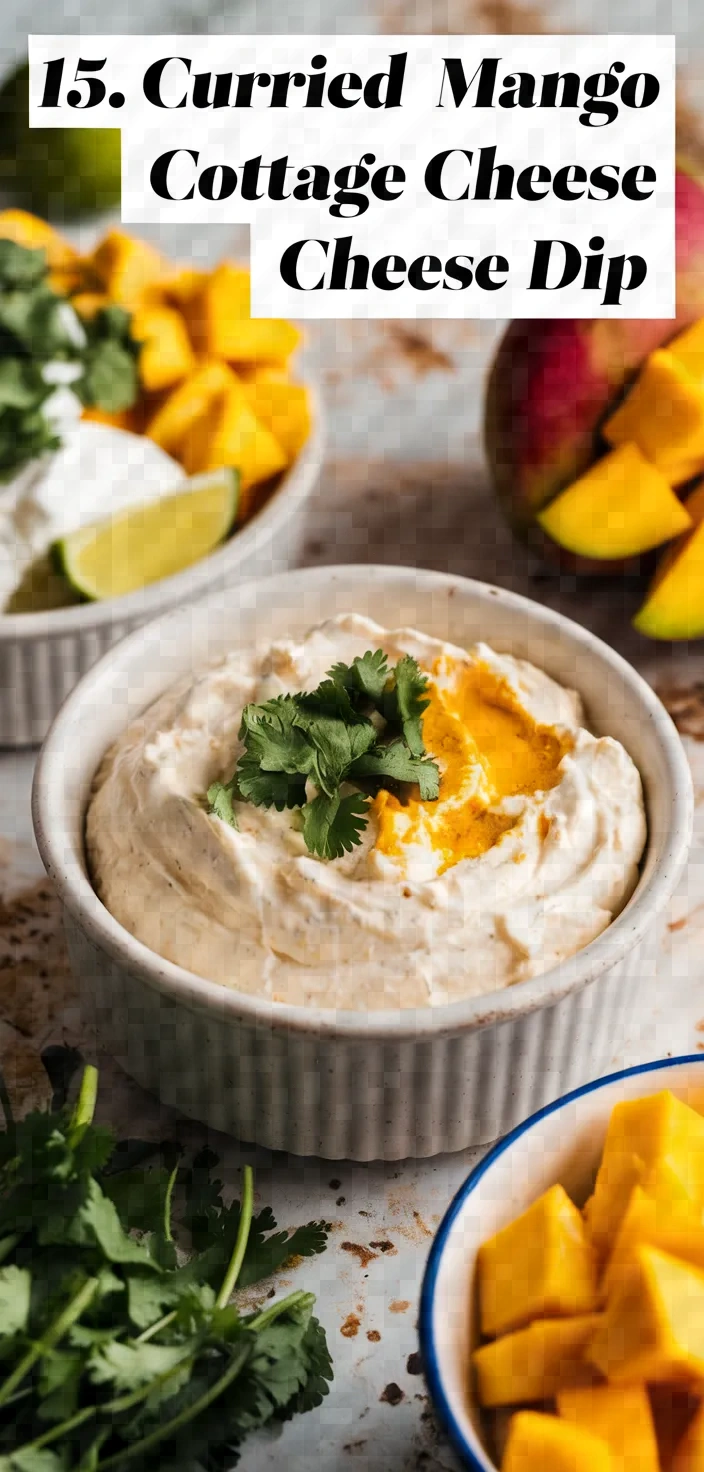 15. Curried Mango Cottage Cheese Dip