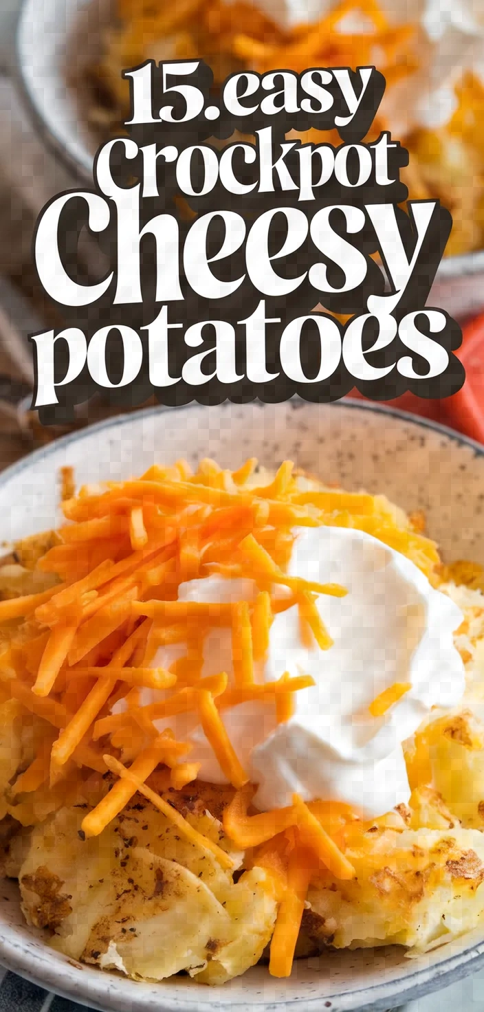 15. Easy Crockpot Cheesy Potatoes