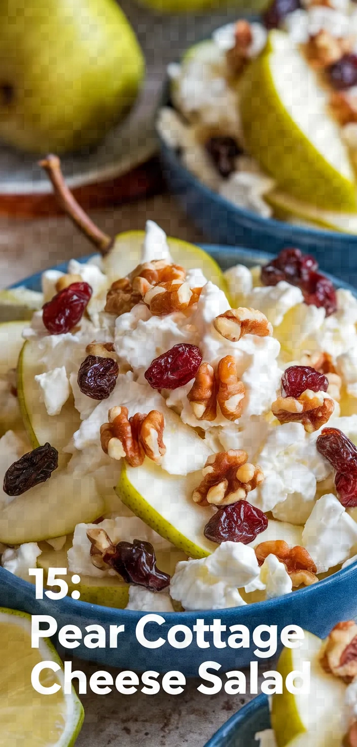 15. Pear Cottage Cheese Salad