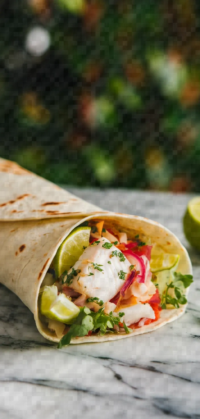 15. Zesty Lime Fish Tortilla Wrap Recipe