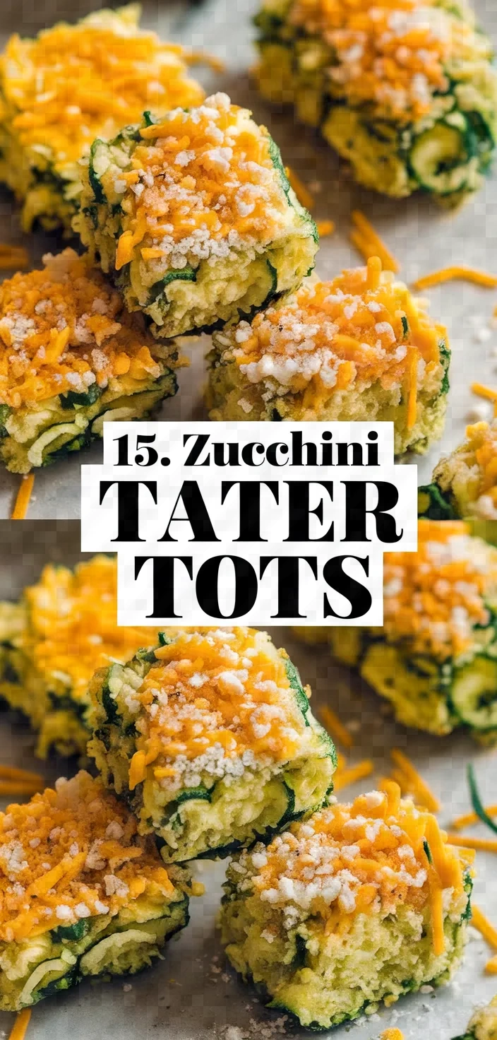 15. Zucchini Tater Tots