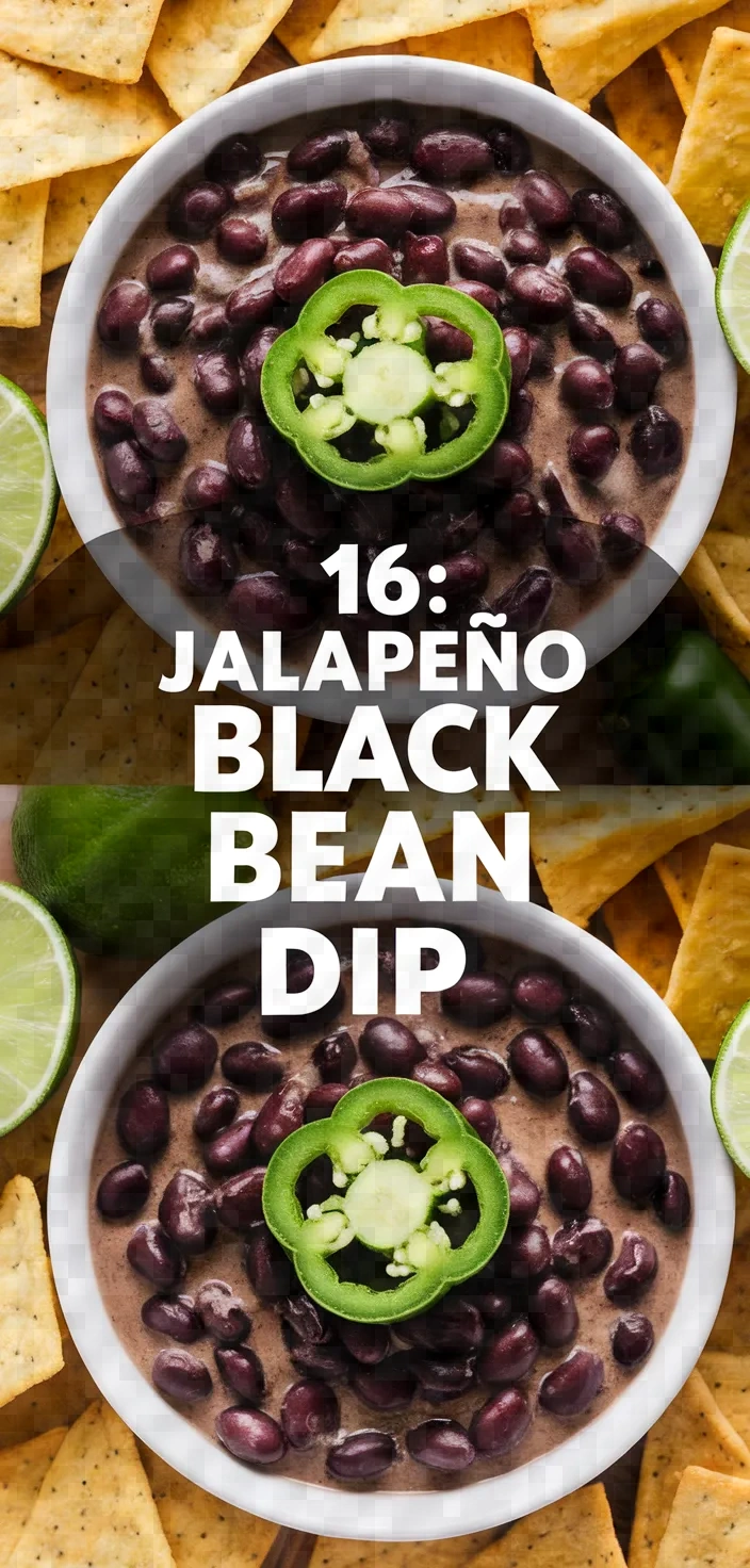 16. Jalapeño Black Bean Dip