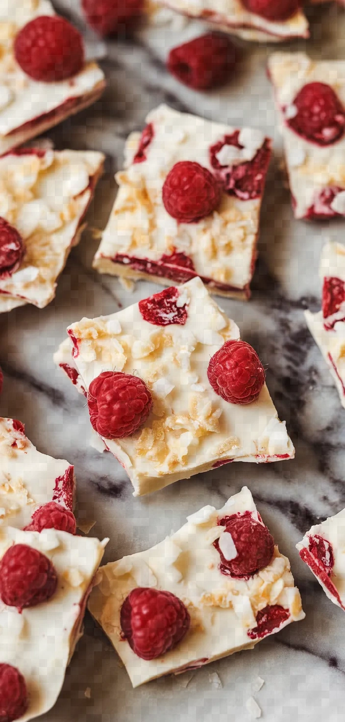 16. White Chocolate Raspberry Bark