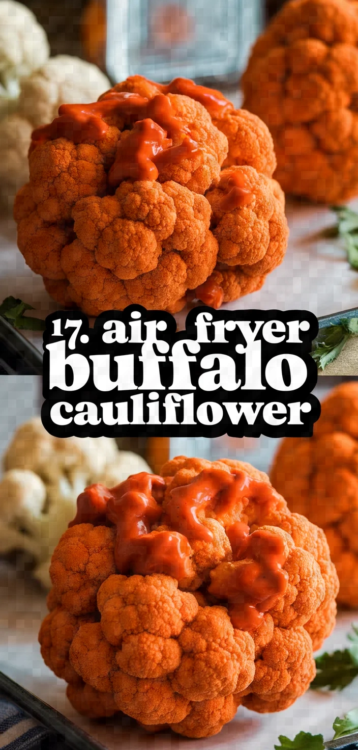 17. Air Fryer Buffalo Cauliflower