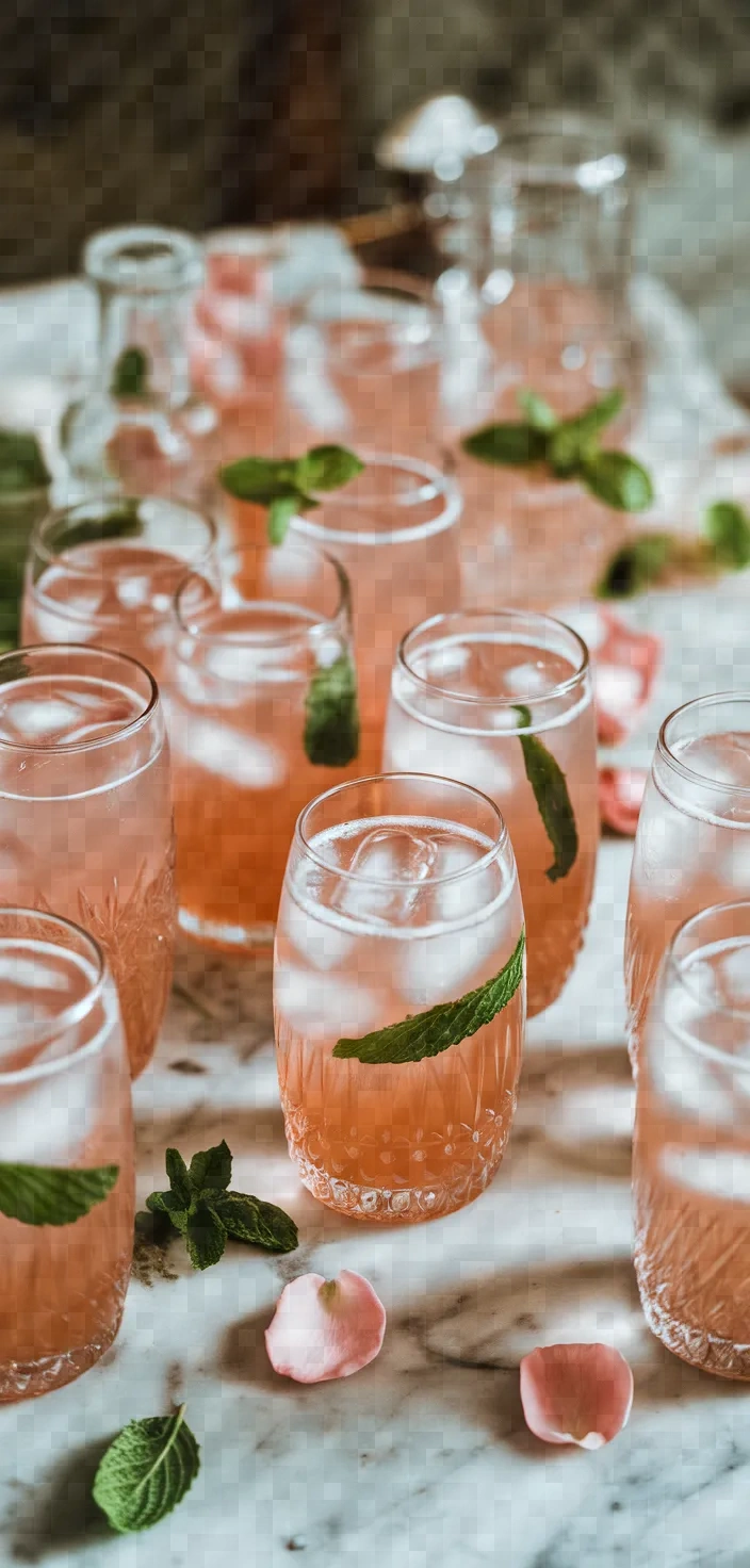 17. Rose-Infused Lemonade Spritzers