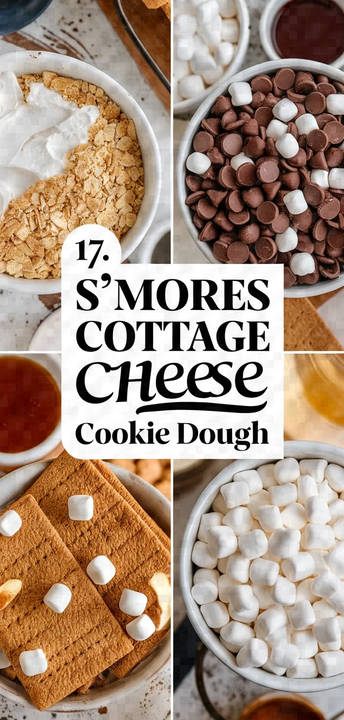 17. S'mores Cottage Cheese Cookie Dough