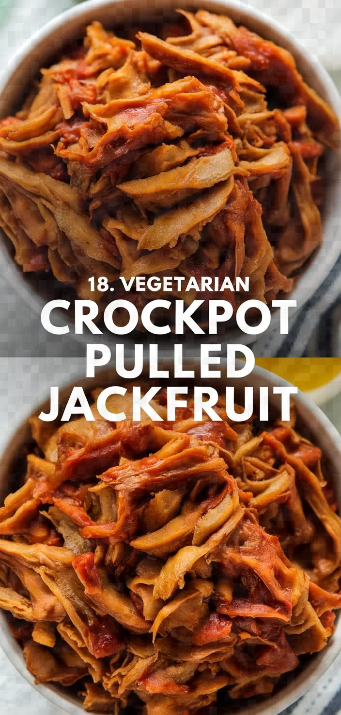 18. Vegetarian Crockpot Pulled Jackfruit