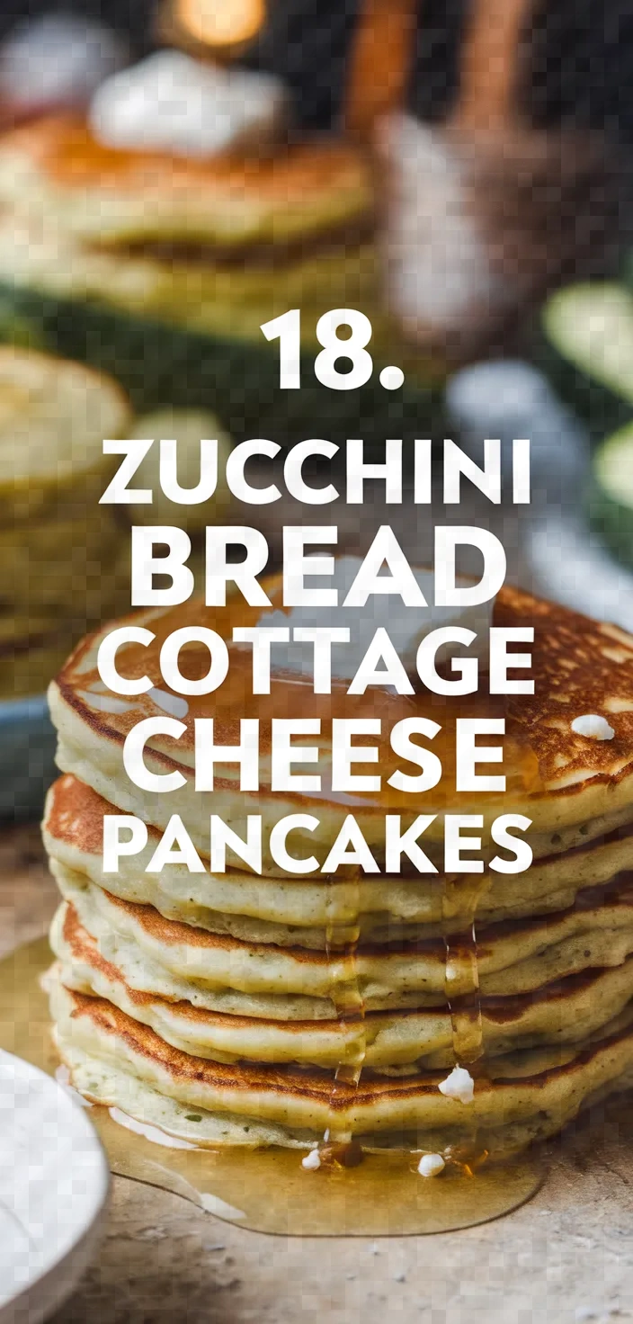 18. Zucchini Bread Cottage Cheese Pancakes