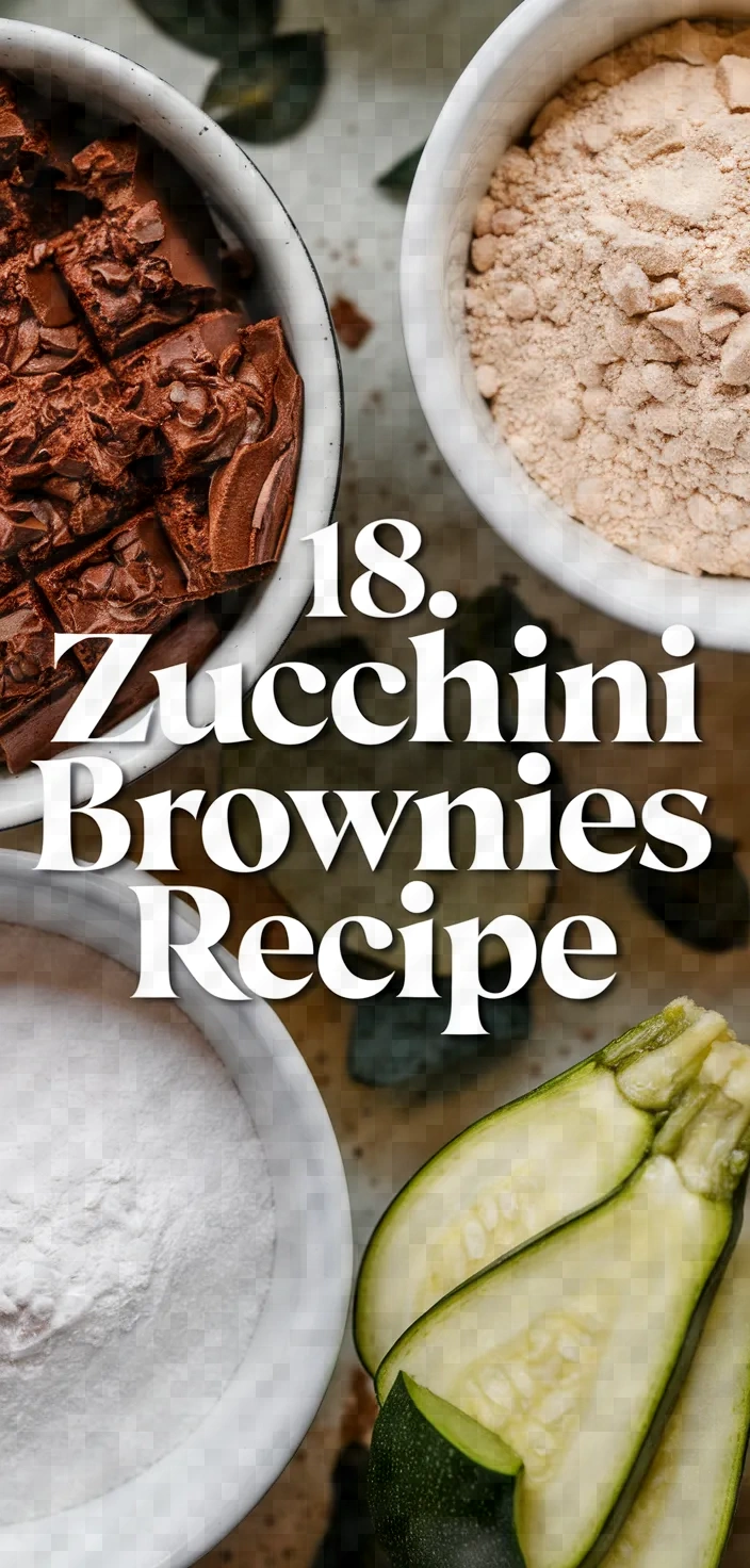 18. Zucchini Brownies Recipe