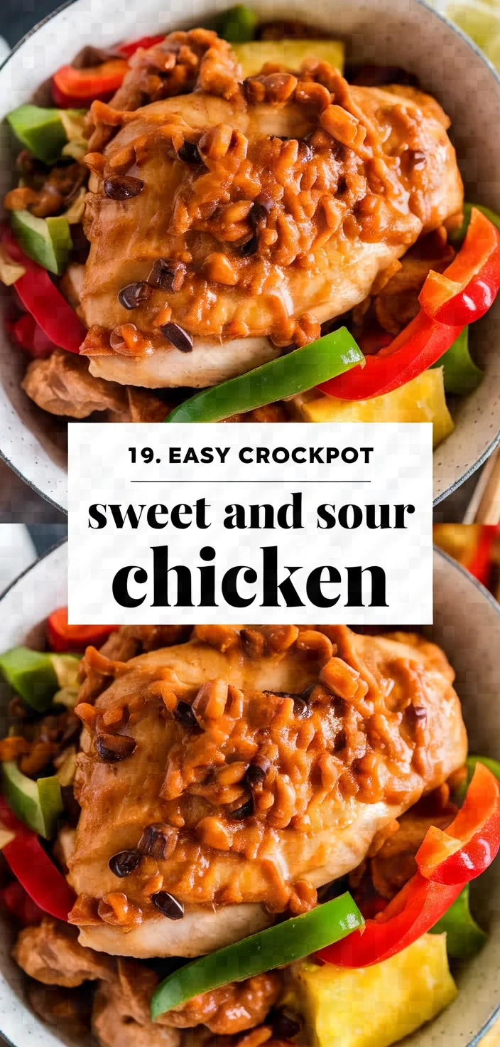 19. Easy Crockpot Sweet and Sour Chicken