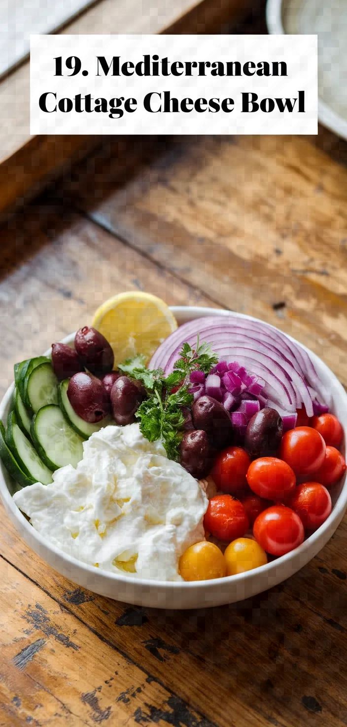 19. Mediterranean Cottage Cheese Bowl