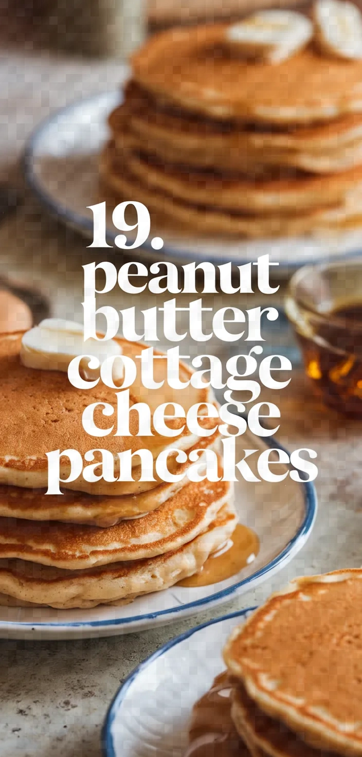 19. Peanut Butter Cottage Cheese Pancakes