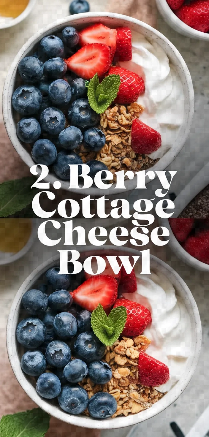 2. Berry Cottage Cheese Bowl