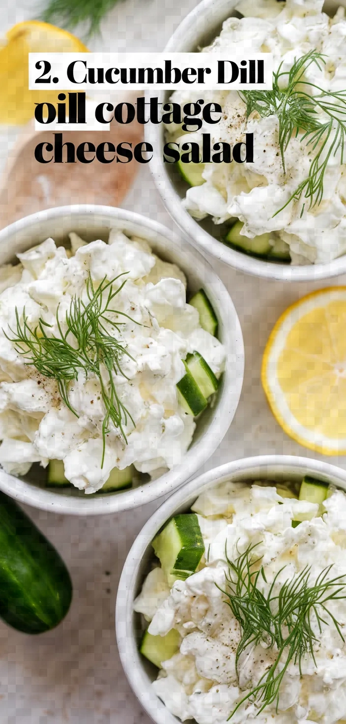 2. Cucumber Dill Cottage Cheese Salad