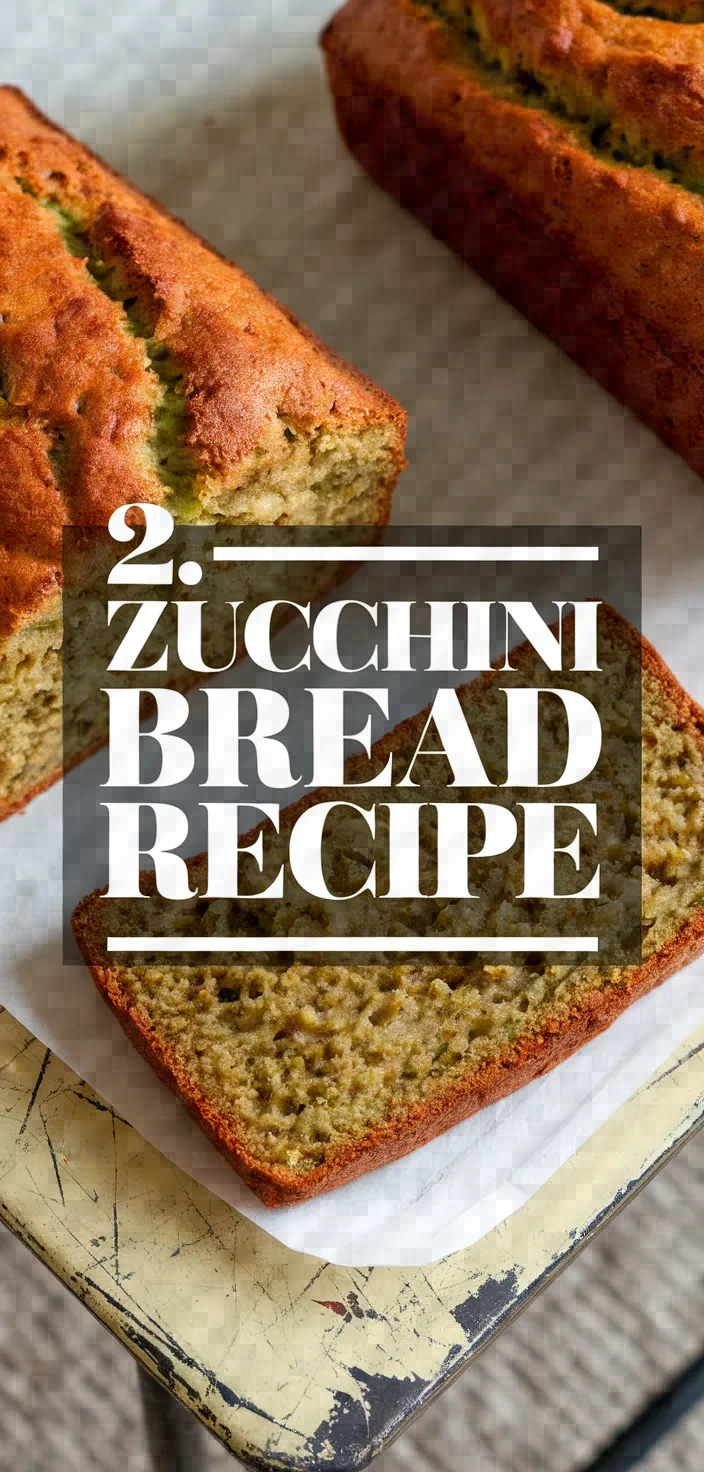 2. Zucchini Bread Recipe